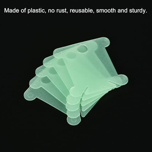 PATIKIL Plastic Floss Bobbins, 100 Pack Thread Cards Cross Cotton for Craft DIY Sewing Storage Case Embroidery, Green - color: Green