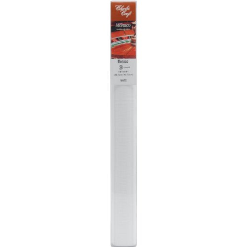 DMC Charles Craft Monaco Cloth - 28 Count - 15"X18" Box - White