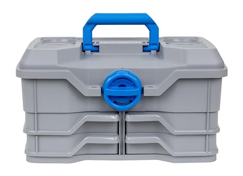 Flambeau Outdoors NextGen 4/0 Tackle Box, 4 Pivot Trays, 25-Piece Kit, Gray - size: Medium - With Tackle Kit - Light Gray