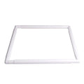 Square Embroidery Hoop Plastic Cross Stitch Frame White Cross Stitching Frame Sewing Hoop Handhold Craft Clip Frame Embroidery Snap Frame Hoop DIY Sewing Tools for Quilting 17x17 Inches - size: 17x17 inches