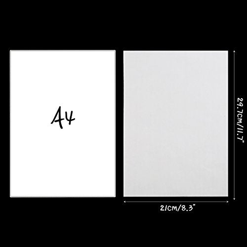 50 Pcs Carbon Transfer Paper Tracing Paper 11.7"×8.3" for Transfer Pattern on Wood, Paper, Canvas (White) - color: White