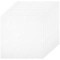 10 PCS Embroidery Cloth, Embroidery Cloth Fabric, 9.8 * 9.8inch EmbroideryFabric Squares, Pre-Cut WhiteFabric for Hand Sewing Clothes, Garment and DIY Craft