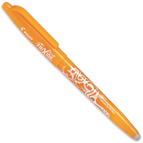 PILOT Frixion Heat/Friction Erasable Rollerball Pen FR7 - Medium Line 0.7mm Tip Nib - Pack of 5 in Envelope Gift Packaging - Wine Red, Coral Pink, Apricot Orange, Purple & Sky Blue
