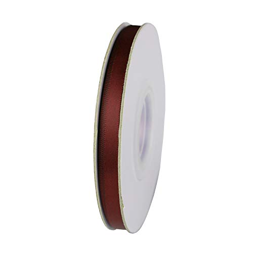 ITIsparkle 1/4" Inch Double Faced Satin Ribbon 50 Yards-Roll Set for Gift Wrapping Scrap Books Party Favor Hair Braids Baby Shower Decoration Floral Arrangement Craft Supplies, Burgundy 277# Ribbon - color: Burgundy