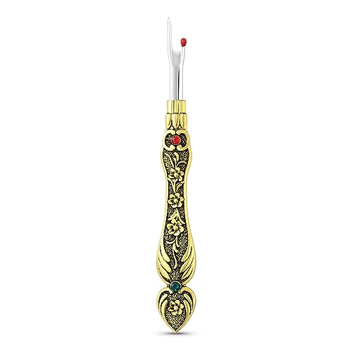 Seam Ripper Tool, Stitch Remover for Sewing, Embroidery & Crafting Projects - color: B-Gold