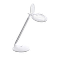 Daylight Company Halo Go Magnifier Lamp, Rechargeable USB, Portable, Lightweight, Desk Lamp Reading, Hobbies, Sewing, Crafts, Nail Salon, Handcrafts and More, Colour Temperature: 6,000 K, White - style: Modern