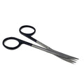 Premium Iris Scissors Micro Dissecting Scissors Curved 4.5" with Fine Sharp Blades Made of Stainless Steel Medical Surgical Tools (Black Handle) - color: Black Handle