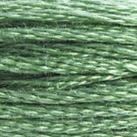 DMC 117-320 Mouline Stranded Cotton Six Strand Embroidery Floss Thread, Medium Pistachio Green, 8.7-Yard