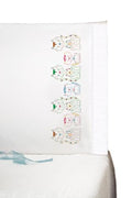 Cat Row Stamped for Embroidery Pillowcases - Set of 2