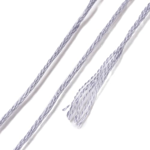 8 Skeins Embroidery Floss Friendship Bracelet String 0.5mm Cross Stitch Embroidery Thread for Jewelry Making Bracelet Knitting Stitching Craft Supplies, Gray - color: Gray, 8 Skeins