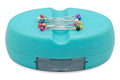 YEQIN Magnetic Sewing Pincushion with 15 Plastic Head Pins, Magnetic Pins Holder for Sewing Quilting, Pins, Paper Clips, Screws (Lake Blue) - color: Lake blue