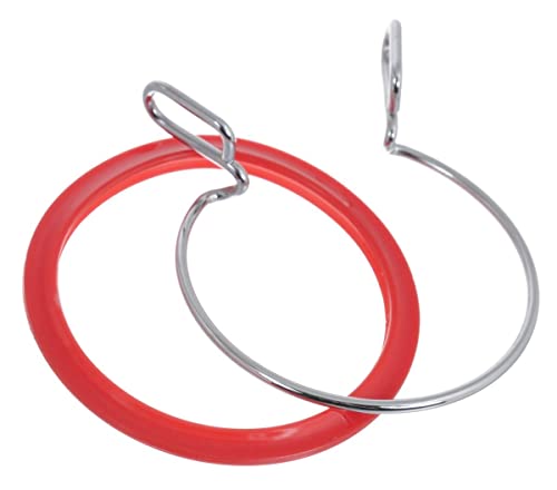 Nurge Premium Quality, Metal Spring Tension Embroidery Hoops, Cross Stich Hoop, Darning Hoops, Embroidery Tension Shed (Red, Siz Mix) - color: Red, size: Mix Sizes