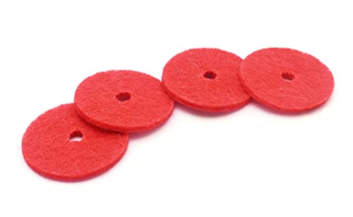 YEQIN 2 Pcs Metal Vintage Domestic Sewing Machine Spool Pins + 1 Pcs Bobbin Winder Tire + 4 Pcs Red Spool Pin Felt Pad for Singer Sewing Machine