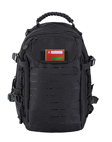 2 PCS Asia Flag Patches Hook and Loop Fastener Embroidered Tactical Military National Asia Patch (Oman) - color: Oman