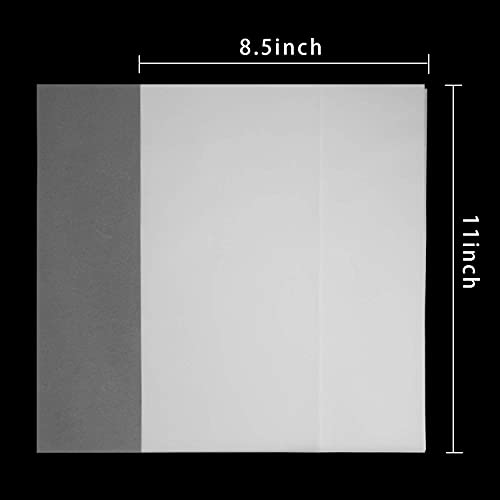 Vellum Paper Translucent Printable 110 Sheets 8.5x11 Inches for Wedding Invitations,Scrapbook Project (8.5x11 Inches, 93GSM/63LBS) - color: Translucent-110 Sheets