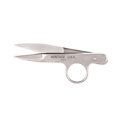Klein Tools HTC5 Scissors, Made in USA, Threadclip with Spring Action for Automatic Opening, 4-1/2-Inch