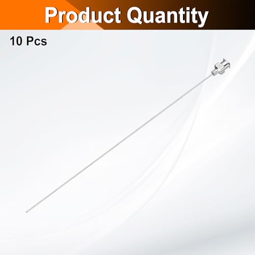 HARFINGTON 10pcs Dispensing Needles 20 Gauge 6 Inch Stainless Steel Blunt Tip Luer Connector for Refilling Glue Oil Thick Liquids Ink Lab Use, Silver - size: 20G 6"