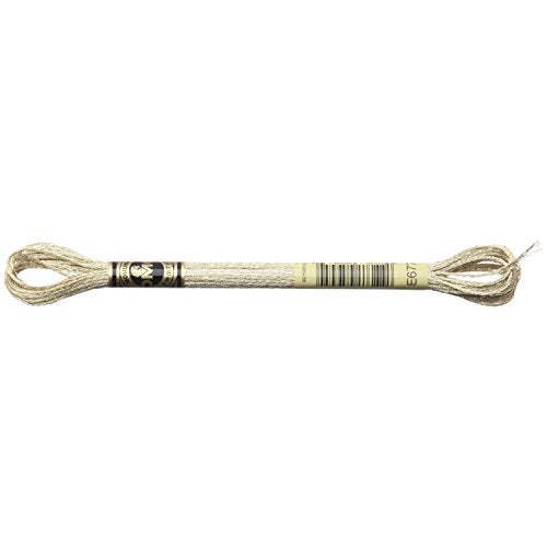 DMC Light Effects Embroidery Floss - 8.7yd - 6/Pkg - Beige (E677) - color: Beige (E677)