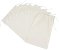PALTERWEAR 100% Cotton Drawstring Bags 10‑Pack 10x15 Lightweight 70 GSM Muslin Pouch Set | Reusable Gift, Craft, Pantry, Travel Storage | Double Drawstring (Natural Beige, 10 x 15 Inches) - size: 10 x 15 Inches