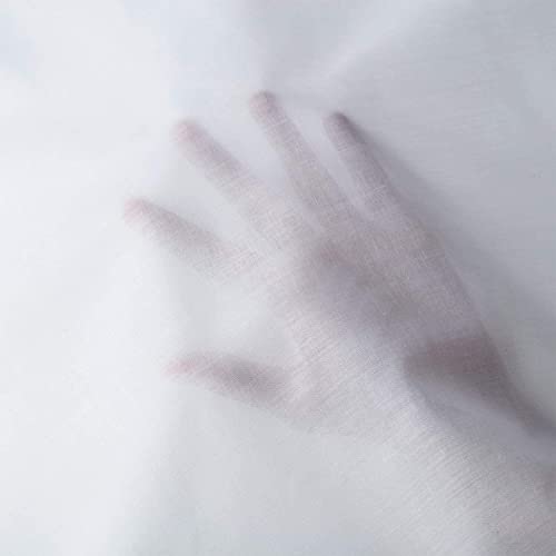 Tatuo Cotton Fabric Muslin Cloth for Sewing,1.6 Yard X 5 Yard,White - color: White, size: 1.6 Yard X 5 Yard
