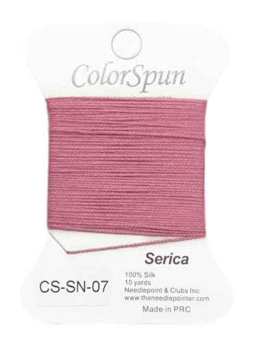 3-Strand Silk Needlepoint Thread, 10 Yard Smooth & Lustrous Silk Thread for Needlepoint, Hand Embroidery, Sewing & DIY Needlework to Family and Friends(Deep Pink) - color: Deep Pink
