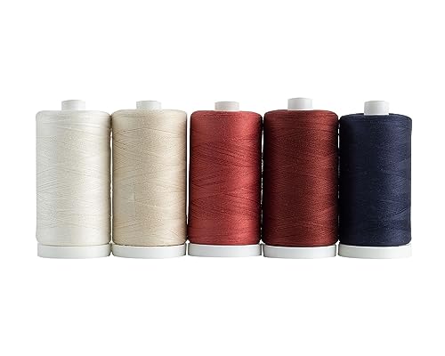 Connecting Threads Assorted 100% Cotton Thread Set - 5 Spools - color: Hometown Americana