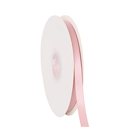 ITIsparkle 3/8" Inch Double Faced Satin Ribbon 50 Yards-Roll Set for Gift Wrapping Scrap Books Party Favor Hair Braids Baby Shower Decoration Floral Arrangement Craft Supplies, Rose Gold Ribbon - color: Rose Gold