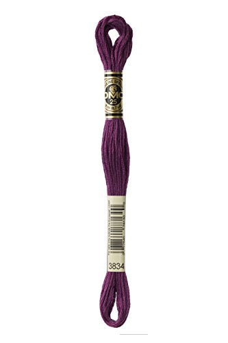 DMC 117MC-3834 Cotton Embroidery Floss - 3834 Purple - 8 Metres