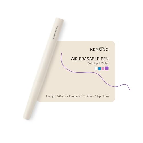 KEARING New Purple Air Erasable Fabric Pen - Disappearing Marker 2-14 Days - style: EAV10(Air-Violet)
