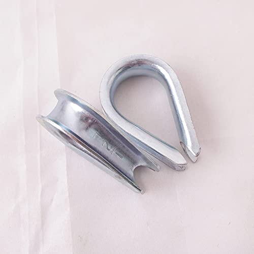 Wire Rope Thimble, for Wire Rope Dia. 1/2 in, Carbon Steel,(1/2" 10PCS) - size: 1/2”