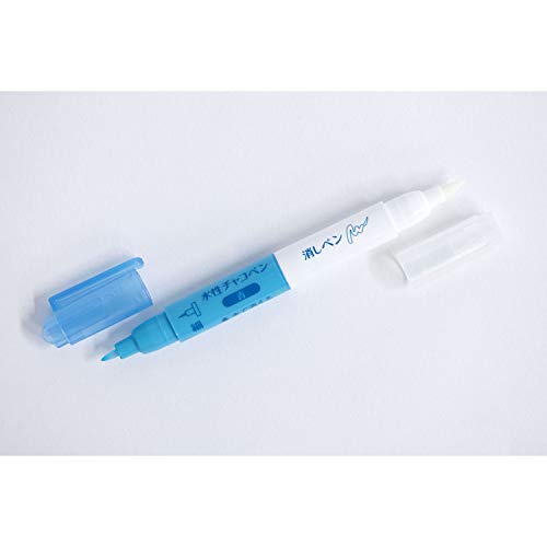Clover 24-429 Water-Based Chakopen, Eraser Pen, Blue - color: blue, style: Eraser Pen