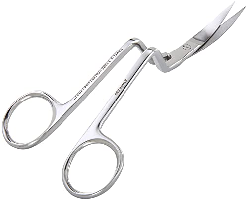 Havel's Ulti-Mates Angled Machine Embroidery Scissors, Silver