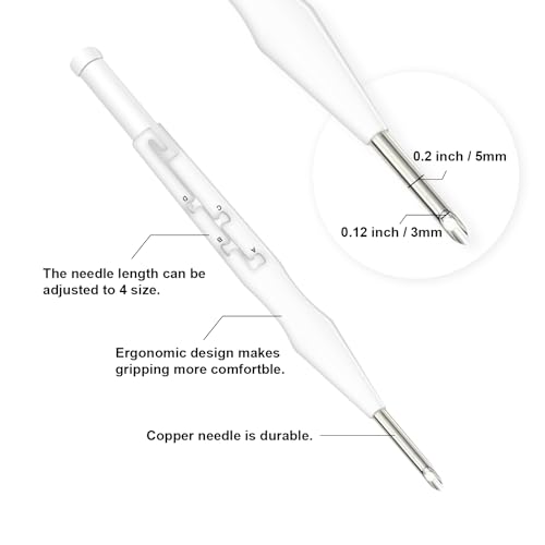 HAND U JOURNEY Punch Needle Kit, 18 Colors Yarn & 2 Hoops
