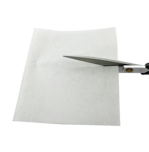 Wennuo Cut Away Machine Embroidery Stabilizer Medium Weight 1.8 oz, 8" x8" 100 Precut Sheets - Fits 4x4 and 6x6 Hoops,for Machine Embroidery and Hand Sewing