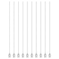 HARFINGTON 10pcs Dispensing Needles 20 Gauge 6 Inch Stainless Steel Blunt Tip Luer Connector for Refilling Glue Oil Thick Liquids Ink Lab Use, Silver - size: 20G 6"