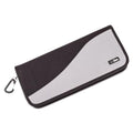 ArtBin 6875AG Hook & Needle Folio, Portable Knitting & Crochet Organizer, [1] Zippered Poly Canvas Case, Gray/Black