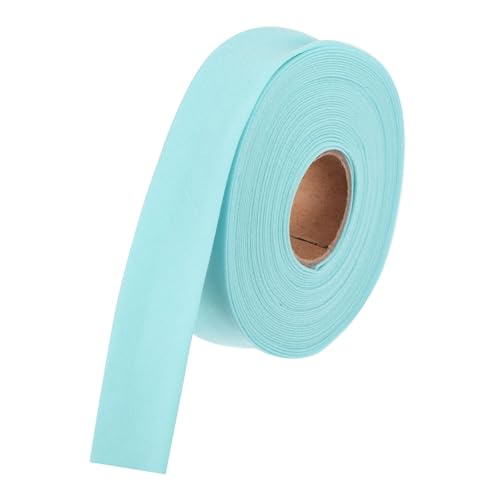 MECCANIXITY 1/2 Inch Double Fold Bias Tape Polyester Continuous Bulk Bias Tape for Sewing, Seaming Quilting Hemming Binding Crafts (Lake Blue 6 Yards) - color: Lake Blue, size: 1/2 Inch x 6 Yards