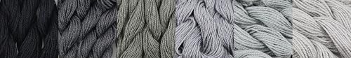 KCS 162 Yards(150 Meters) Mercerized Pearl Cotton Crochet Needlepoint Thread,Size 5,6 skeins,Mixed Color 02 - color: 6color02, size: 6 skeins