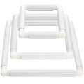 Tosnail 3 Pack Square Embroidery Hoop, 6", 8", 11" Cross Stitch Hoops and Frames, Plastic Quilting Snap Frame, Needlework Tools Accessories for Crafts, Hand Quilting, Painting Canvas