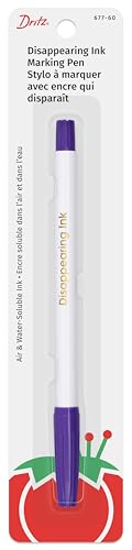 Dritz 677-60 Disappearing Ink Marking Pen, Purple, 8.75 x 2.88 x 0.63