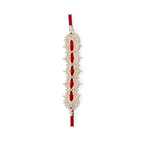 Aunt Lydia's Metallic Size 10 Crochet Thread, White/Pearl, Single - color: White/Pearl, size: Size 10