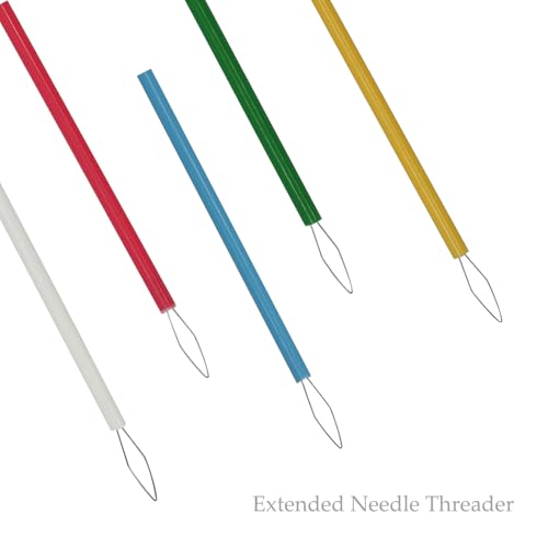 ZhXu Shuo 5 Color Needle Threaders, Easy to Thread for Sewing Tools, Needle Threader for Hand Sewing Fits Embroidery Worker, Elderly, Beading and Handcraft Accessories