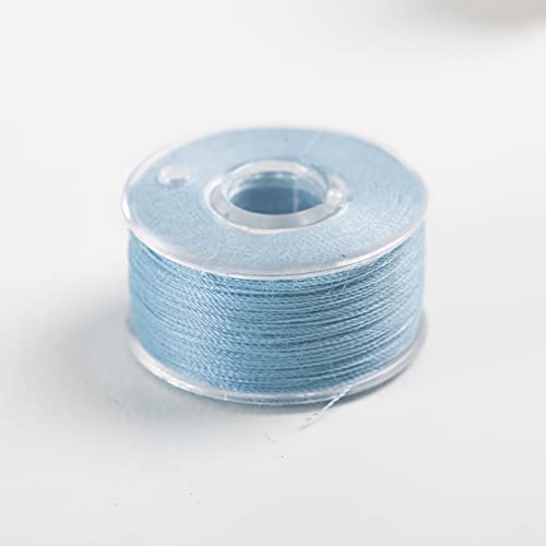 Sew Great Sewing Machine Prewound Bobbin 60 Weight Polyester Thread 12-Pack #508 Venice Blue - color: Venice Blue