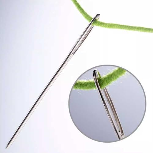 12Sizes Large Eye Hand Sewing Needles, Sharp Needles and Blunt Needles, Knitting Needles (36 Pack) - color: 36 Pack