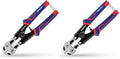 WORKPRO Mini Bolt Cutter 8-inch, Spring Loaded Wire Cutters Heavy Duty with Soft Anti-slip Handle, Small Bolt Cutter, Wire Cable Cutter, Spring Snips Clippers (Upgrade Grip) (Pack of 2) - size: 8-inch/210mm (Pack of 2), style: Upgraded Handle