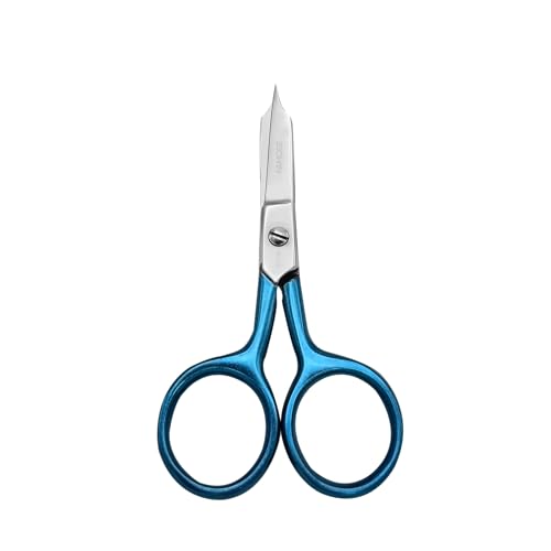Famore 711L - True Left-Handed Straight Micro Tip, Large Ring Scissors (4in)