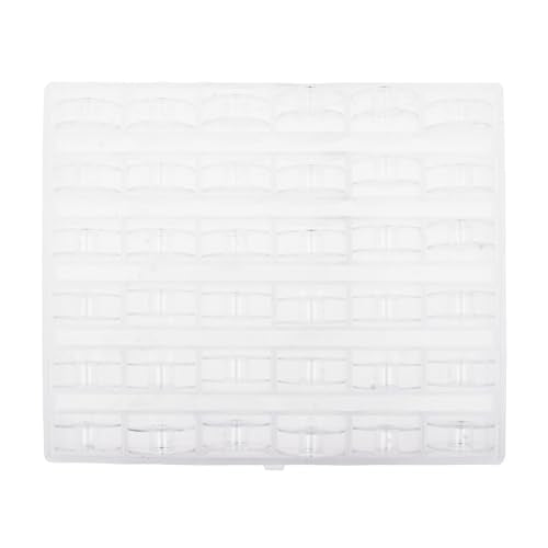 Mandala Crafts Empty SA155 Bobbins for Brother Sewing Machine, 36 Clear Plastic Class Size L Bobbins Compatible with Singer, Kenmore, Bernina, Janome, Elna - color: Transparent, size: Size L 36 Rolls