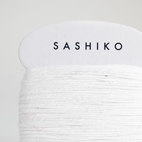 DARUMA Sashiko Thread Card Rolls Set of 3 (32.8 Yards x3) - Sewing & Embroidery, Includes Instruction Manual and Gift Packaging (Thick, White) - color: White, style: Thick