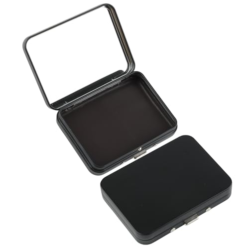 2Pcs Magnetic Needle Holder Case, Built-in Magnet Storage Box for Sewing Craft Knitting Embroidery Organizers, Secures Needles Pins Needlepoint Scissors Under 3.2inch/8.1cm(Black) - color: Black