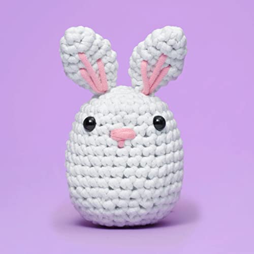 The Woobles Beginners Crochet Kit with Easy Peasy Yarn as seen on Shark Tank Bundle - with Step-by-Step Video Tutorials - Pierre The Penguin and JoJo The Bunny